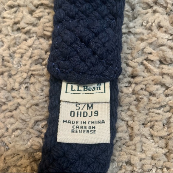 NWT L.L. Bean Bright Navy Rope Belt S/M Small Medium - Picture 4 of 4